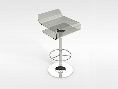 欧式高背印花椅模型3d模型