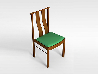 3d中式家用餐厅椅模型