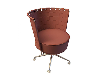 3d圆形沙发转椅模型