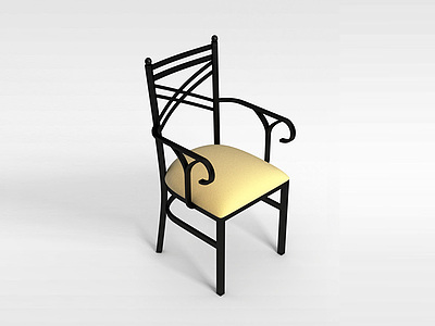 古典软座椅模型3d模型