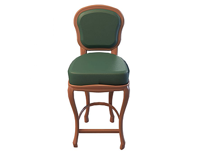 皮艺古典椅子模型3d模型