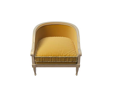 3d欧式沙发椅模型