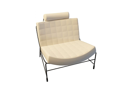 铁艺休闲躺椅模型3d模型