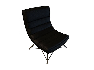 3d黑色休闲椅免费模型