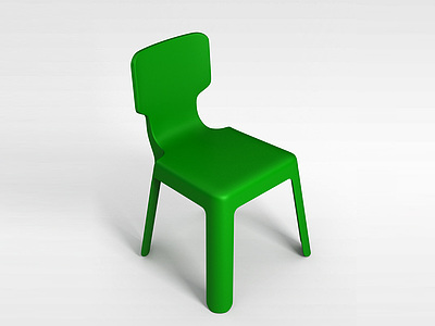 3d塑料椅模型