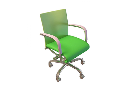 绿色办公椅模型3d模型