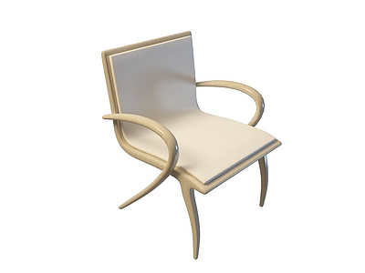 扶手餐椅模型3d模型