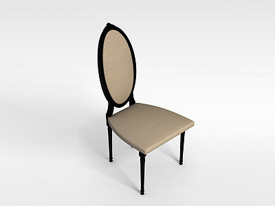 3d欧式餐椅模型