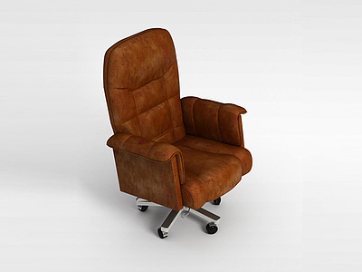 3d高档奢华老板椅模型