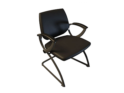 3d钢制弓形椅子模型