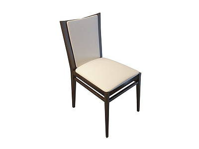 实木皮艺椅模型3d模型