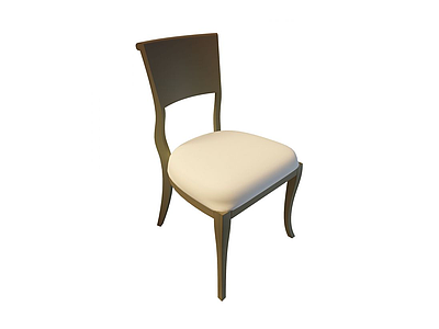 3d软座餐椅模型