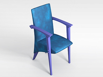 青色椅子模型3d模型