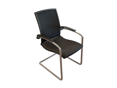 3d钢制弓形椅子模型