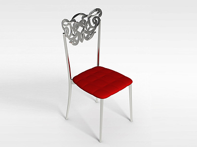 3d<font class='myIsRed'>红色</font>餐椅模型