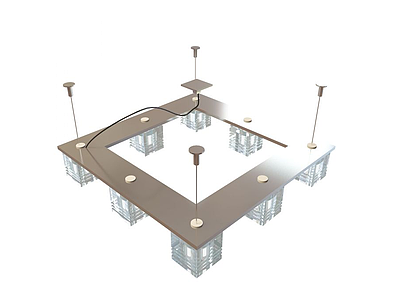 餐厅吊灯模型3d模型