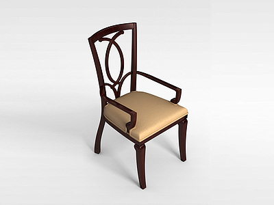 3d实木<font class='myIsRed'>软座椅</font>模型
