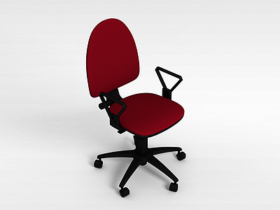 简约办公转椅模型3d模型