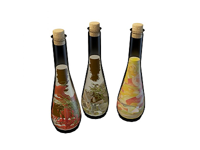 3d瓶子模型