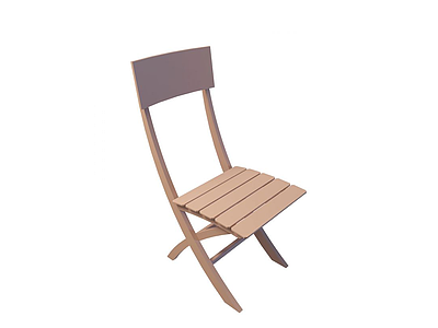 3d实木交椅免费模型