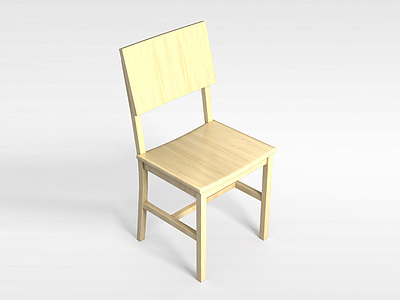 3d中式时尚餐椅模型