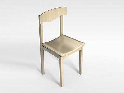 3d餐厅小椅子模型