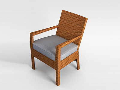 布艺休闲椅模型3d模型