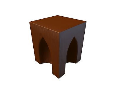 木雕凳模型3d模型