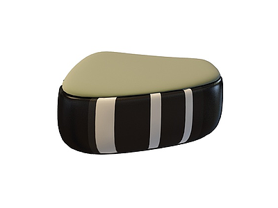 3d美容美发黑色沙发凳免费模型