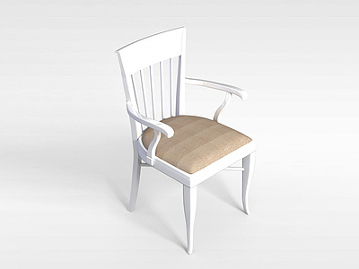 3d中式扶手餐椅模型