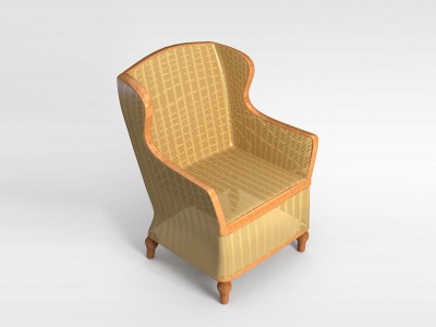 藤椅模型3d模型