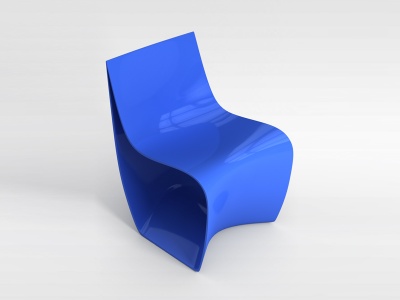 蓝色椅子模型3d模型