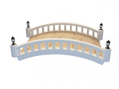 欧式拱桥模型3d模型