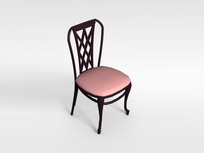 3d软座餐椅模型