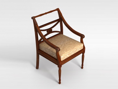 3d中式客厅沙发椅模型