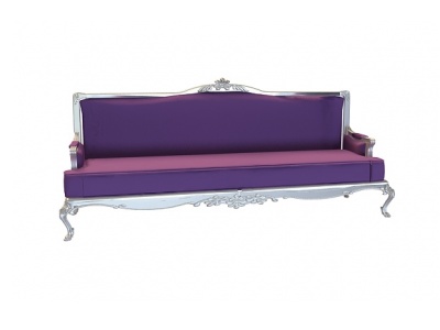 紫色多人沙发模型3d模型