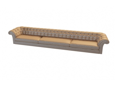 长条沙发模型3d模型