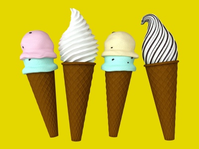 冰淇淋模型3d模型