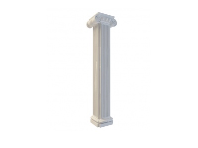 3d方形欧式柱模型