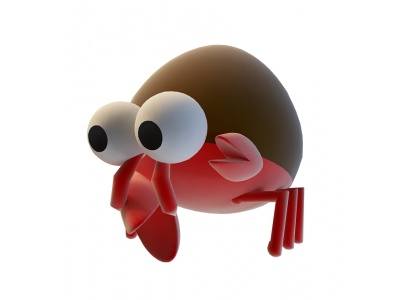玩具螃蟹模型