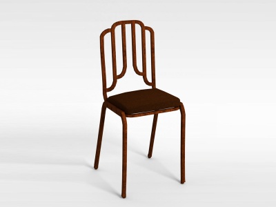 榆木现代椅子模型3d模型