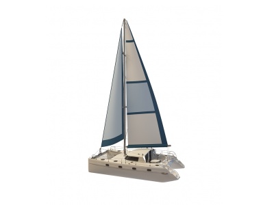 单人小帆船模型3d模型