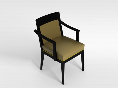 实木皮座椅模型3d模型