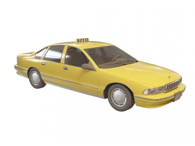 3d计程车模型