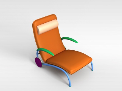 3d舒适型躺椅模型