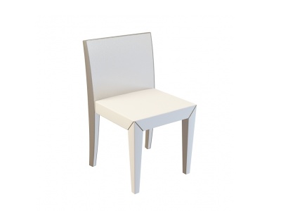 现代白色椅子模型3d模型
