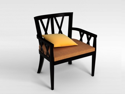 3d新中式红木椅子模型