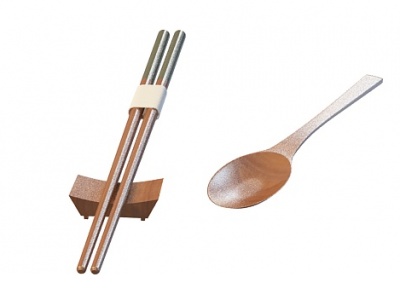木质筷子模型