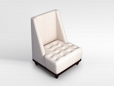 3d拉扣沙发椅模型