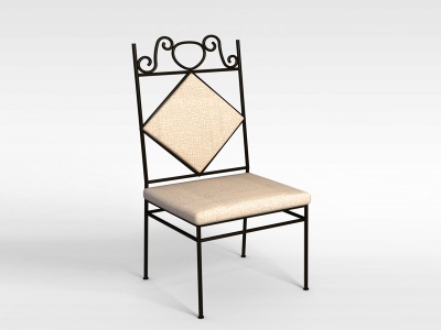 欧式四脚椅模型3d模型